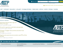 Tablet Screenshot of abtp.org.br